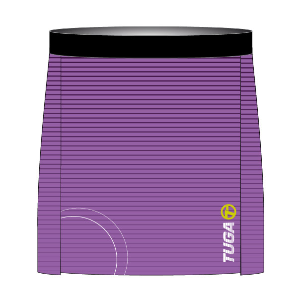 Falda personalizada morado lineas Tuga Teams