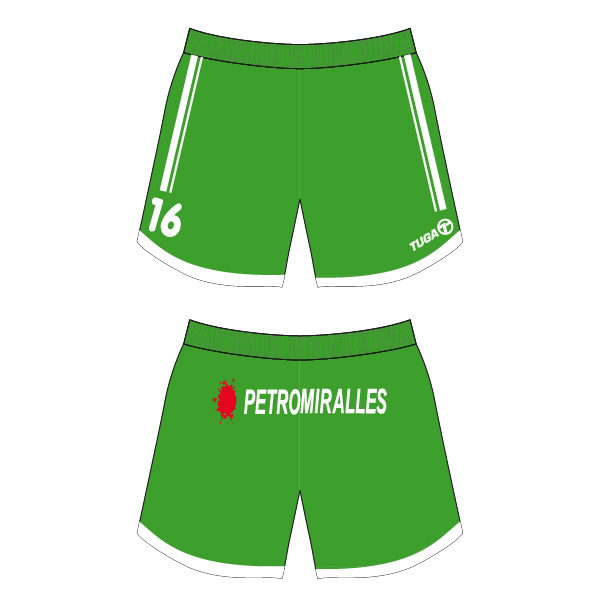 Pantalon personalizado Petromiralles verde Tuga Teams