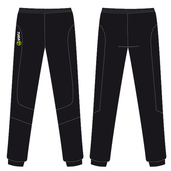 Pantalon portero personalizado largo negro Tuga Teams