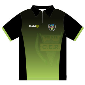 Polo personalizado MC Trail CER verde negro Tuga Teams