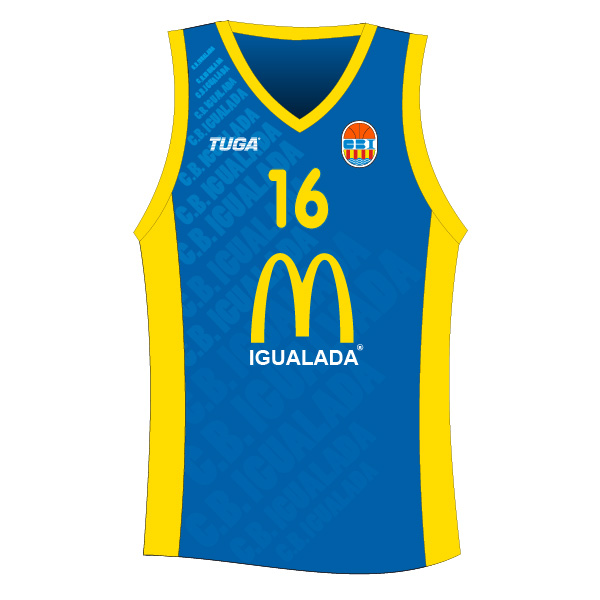 Camiseta basquet personalizada CB Igualada Tuga Teams